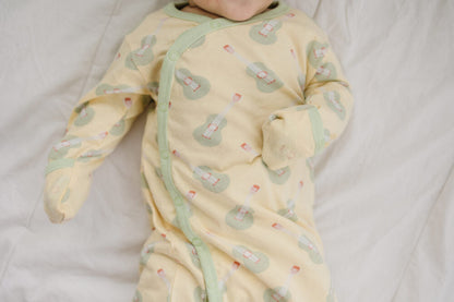 Organic Cotton Baby Sleep Gown - Ukulele