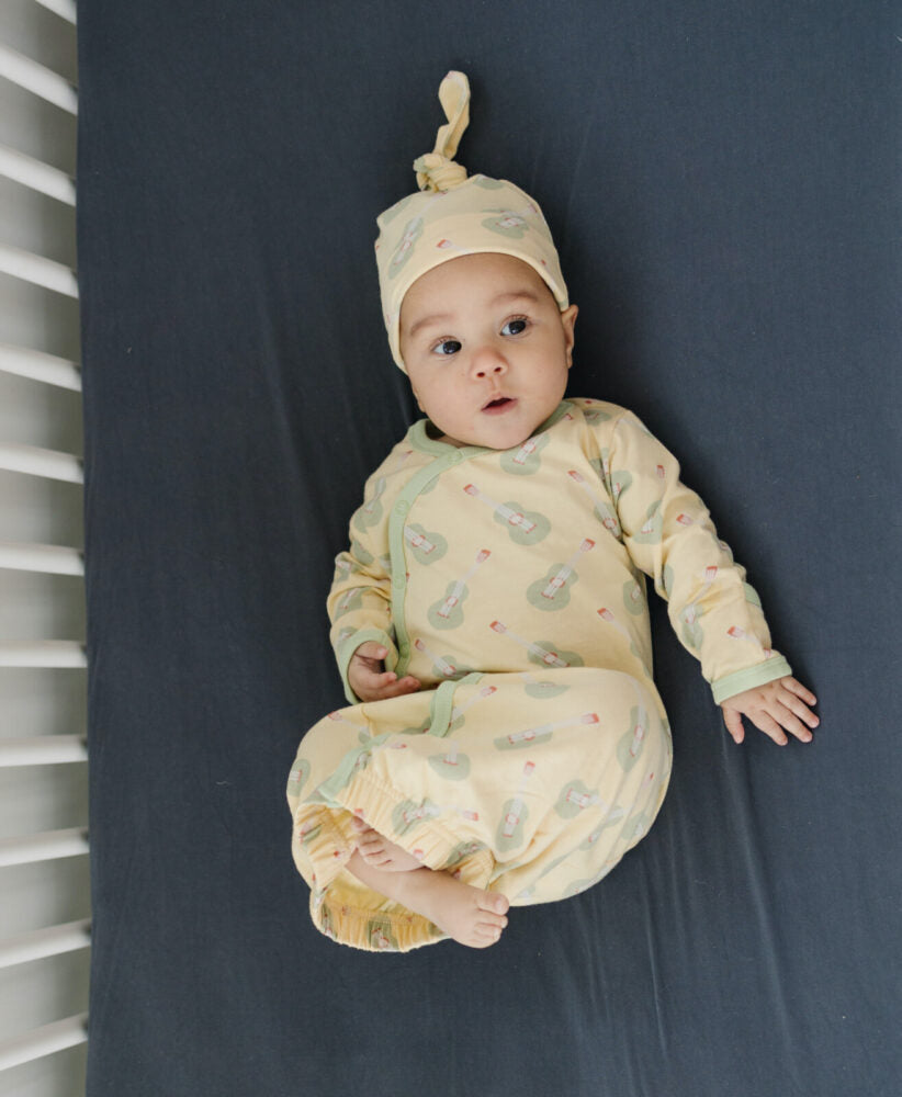 Organic Cotton Baby Sleep Gown - Ukulele