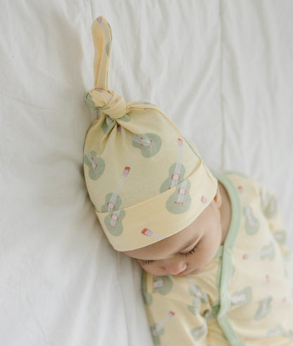 Organic Cotton Baby Hat - Ukulele