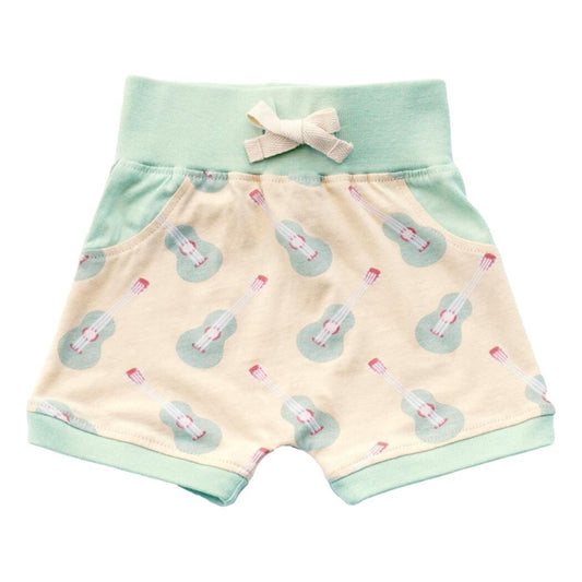 Organic Cotton Baby Shorts - Ukulele