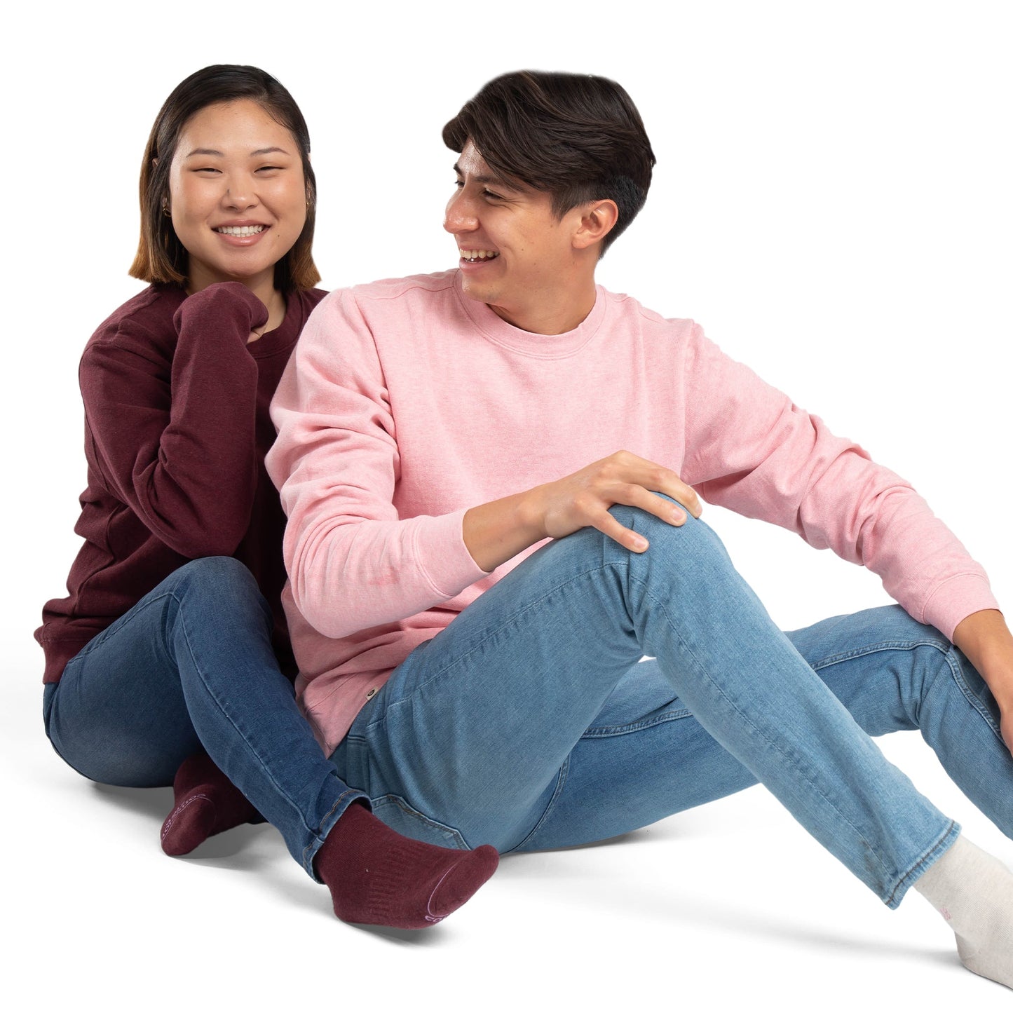 Support Self-Checks Adult Crew Sweatshirt