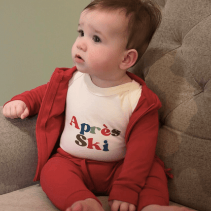 Organic Baby Lounge Pants - Scarlet Red