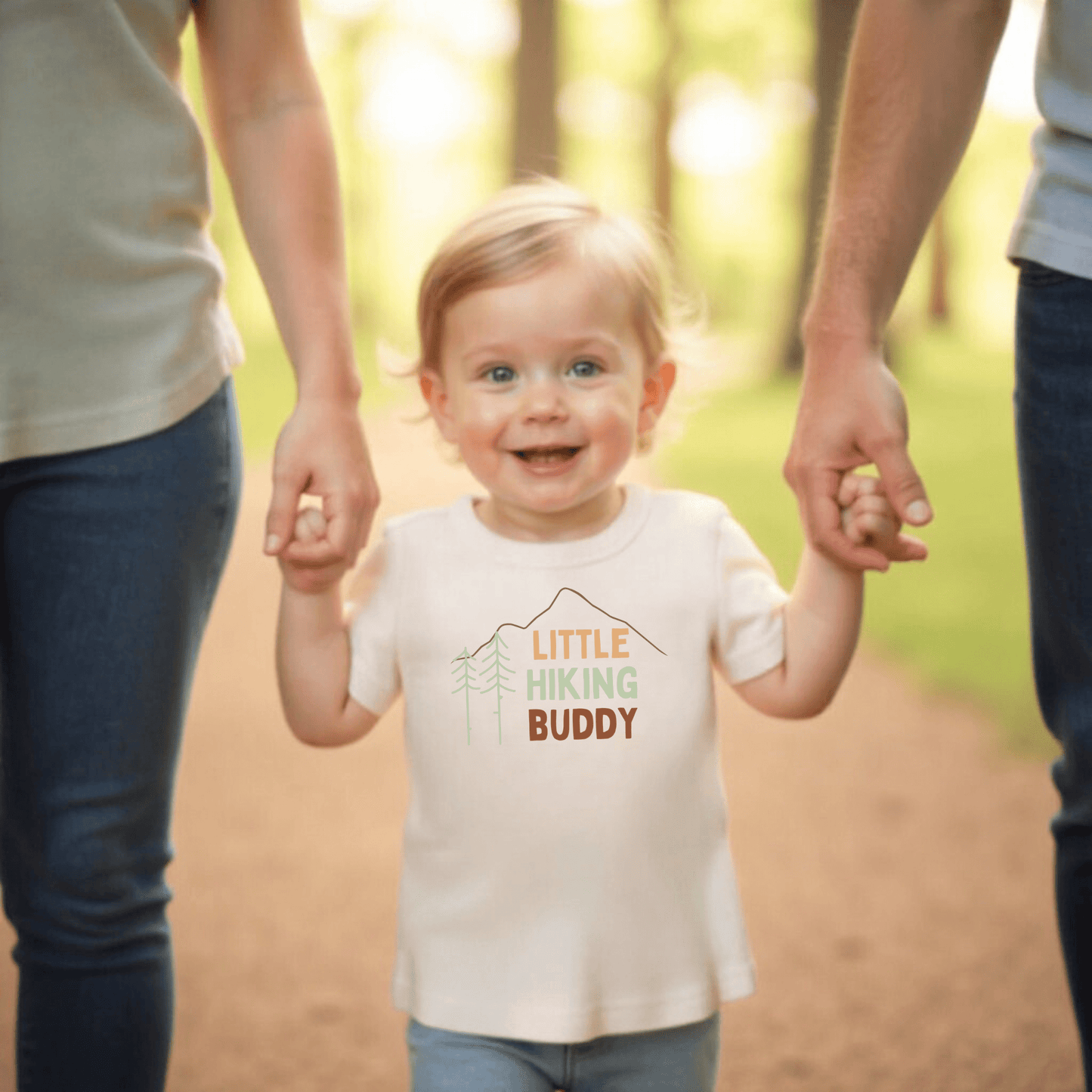 Organic Toddler Graphic Tee - Hiking Buddy