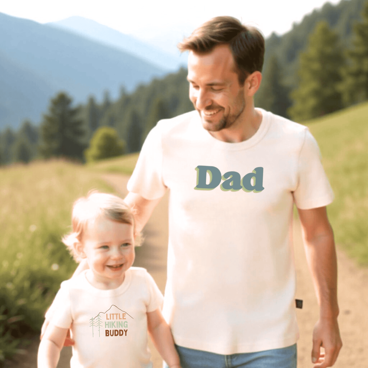 Organic Toddler Graphic Tee - Hiking Buddy
