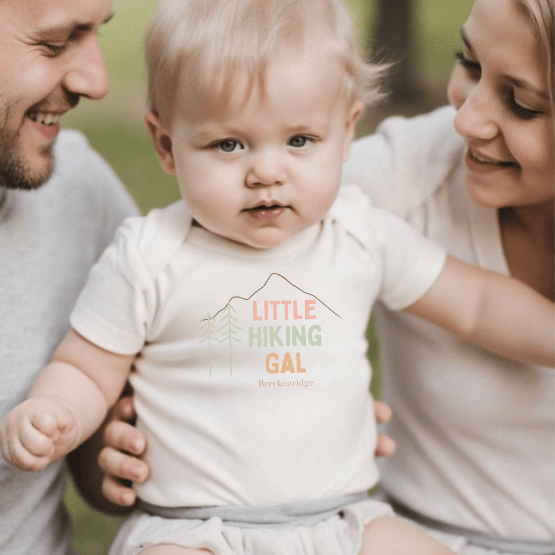 Organic Baby Graphic Bodysuit - Hiking Gal