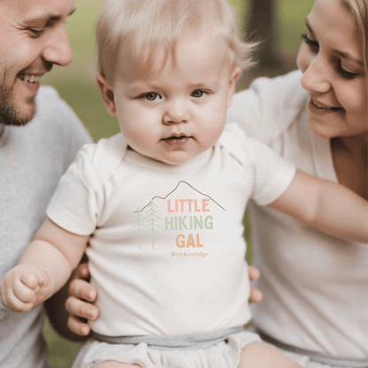 Organic Baby Graphic Bodysuit - Hiking Gal