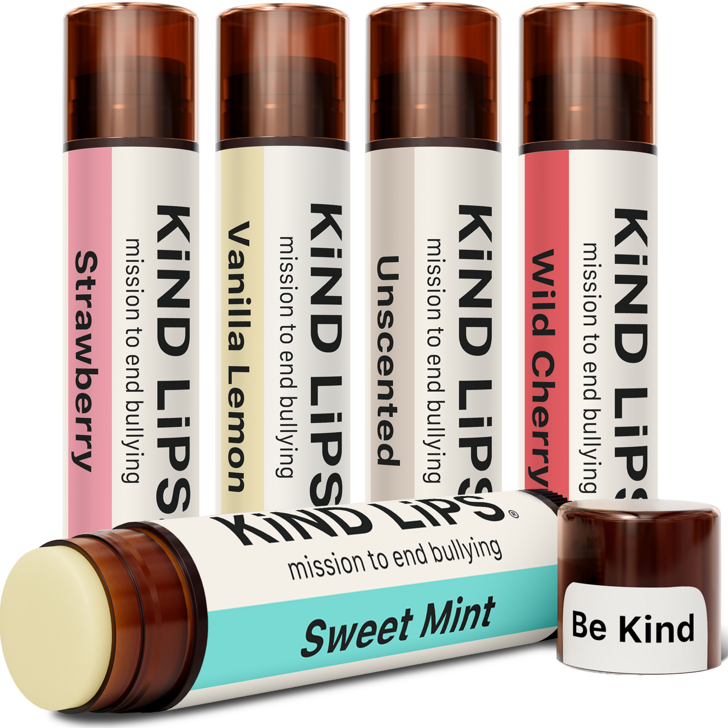 Organic Lip Balm Variety 5 Pack - Multiple Flavors