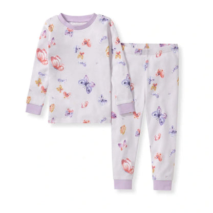 Wings A Flutter Organic Two-Piece Toddler & Kid Pajamas