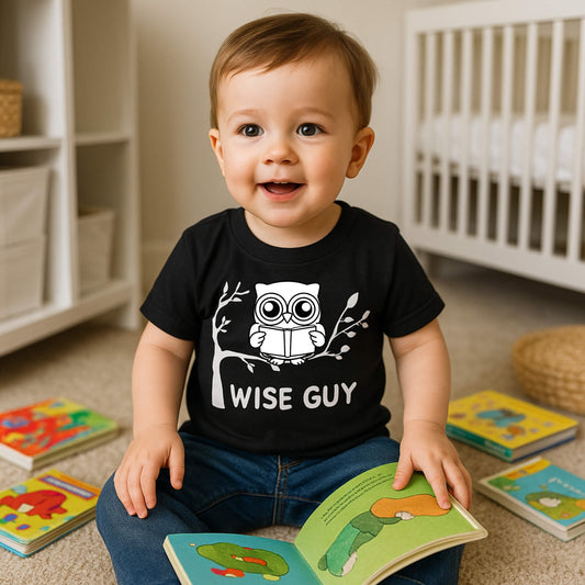 Organic Toddler Graphic T-Shirt - Wise Guy