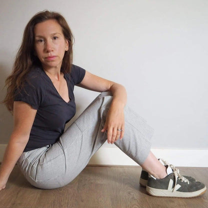 Women's Organic Charlie Pants - Engineer Stripe