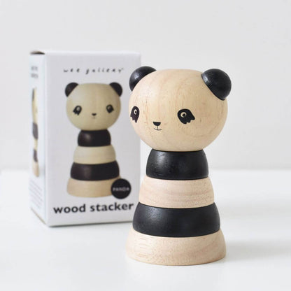 Wood Baby Toy Stacking Rings - Panda Bear