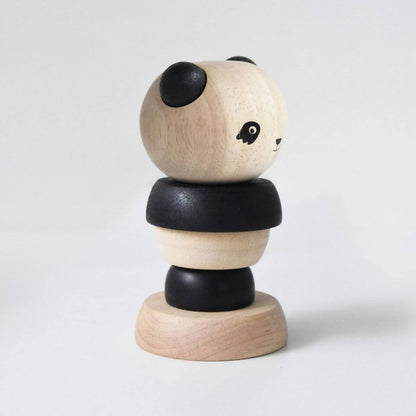 Wood Baby Toy Stacking Rings - Panda Bear