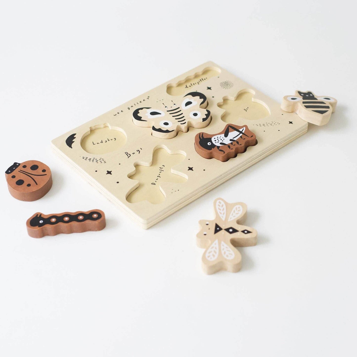 Wooden Tray Toddler Puzzle - Bugs