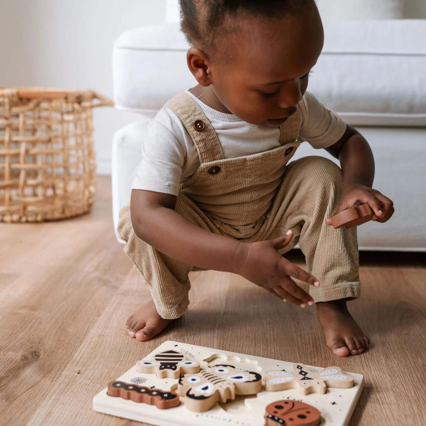 Wooden Tray Toddler Puzzle - Bugs