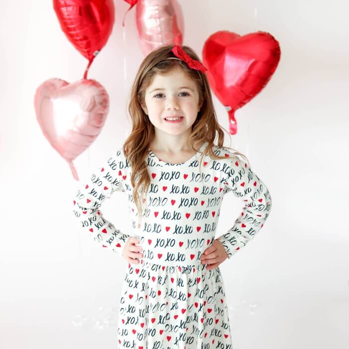 Organic Toddler Dress - XOXO