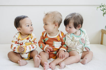 Organic Long Sleeve Baby Bodysuit - Aztec Pony