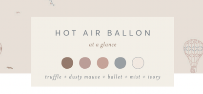 Organic Baby Blanket / Muslin Swaddle - Hot Air Balloon