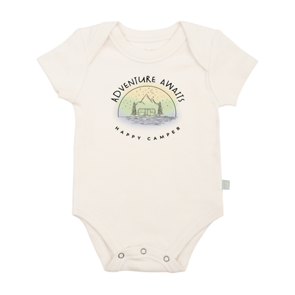 Organic Baby Graphic Bodysuit - Adventure Awaits