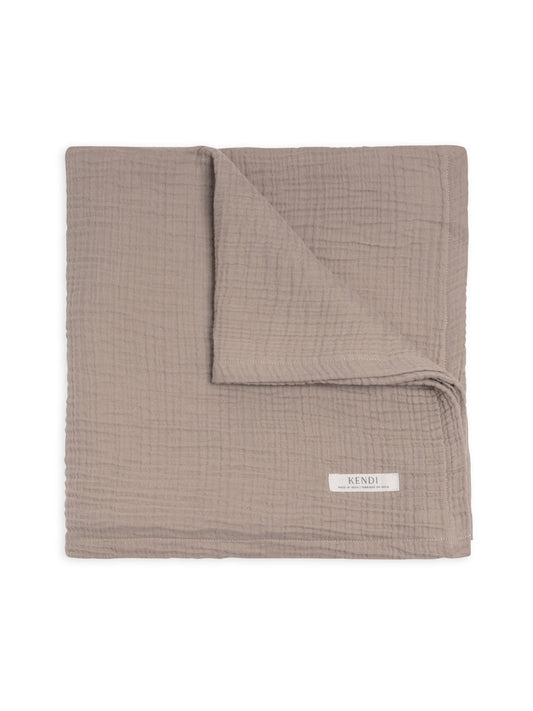Organic Baby Muslin Swaddle Blanket - Beige