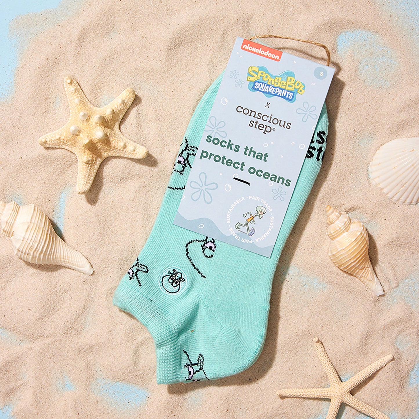 Adult Squidward Socks that Protect Oceans