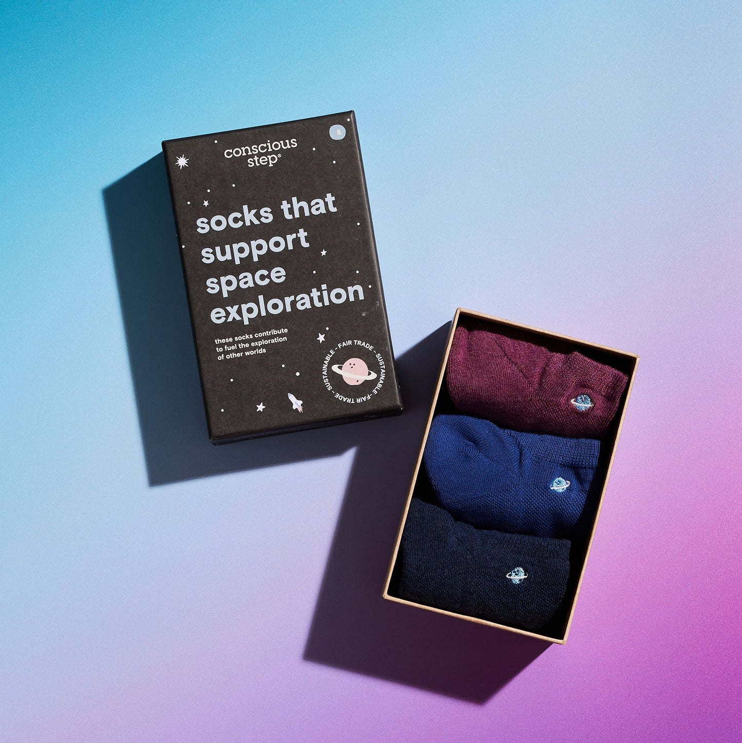 Adult Socks that Support Space Exploration