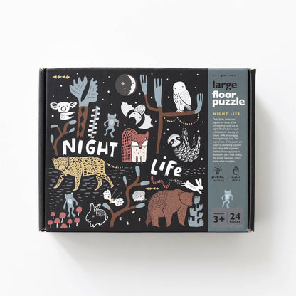 Animal Night Life Toddler Floor Puzzle