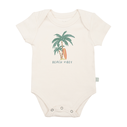 Organic Baby Graphic Bodysuit - Beach Vibes Palms