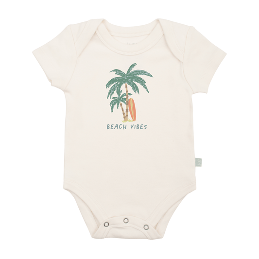 Organic Baby Graphic Bodysuit - Beach Vibes Palms