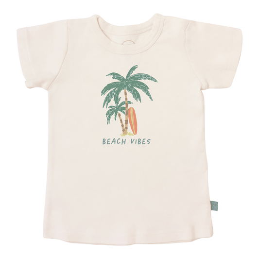 Organic Toddler Graphic Tee - Beach Vibes Palms