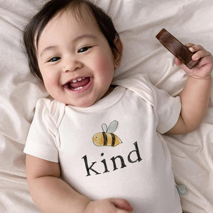 Organic Baby Graphic Bodysuit - Bee Kind