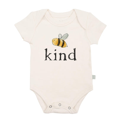 Organic Baby Graphic Bodysuit - Bee Kind