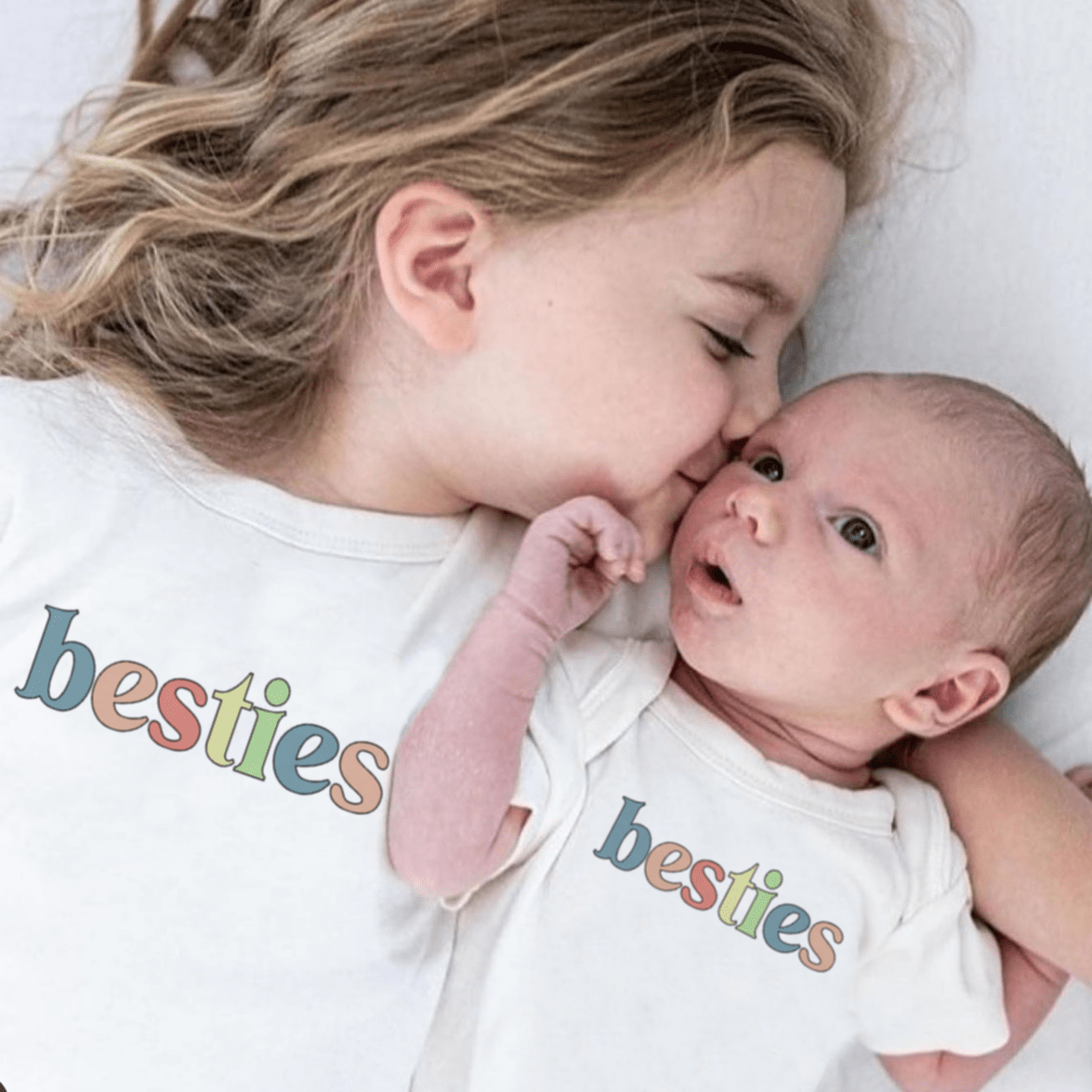 Organic Baby Graphic Bodysuit - Besties