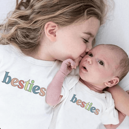 Organic Baby Graphic Bodysuit - Besties
