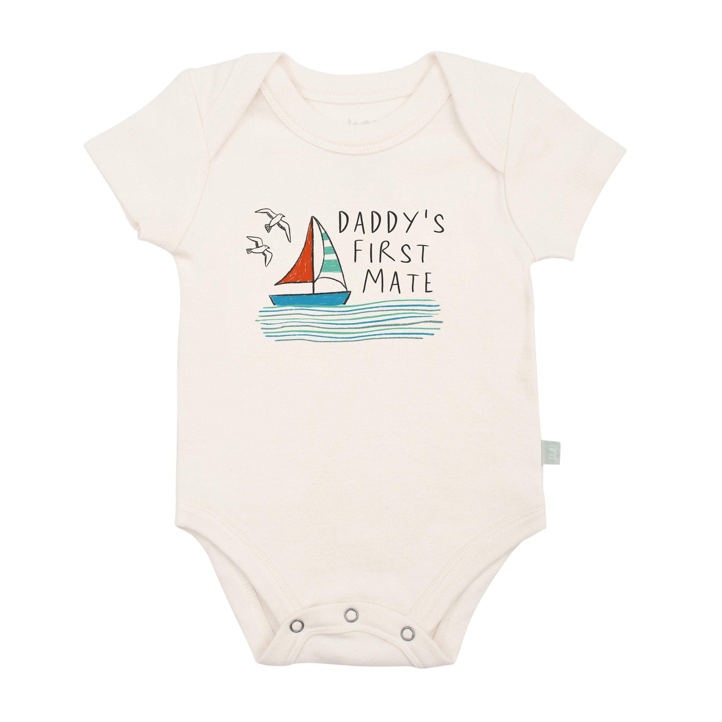Organic Baby Graphic Bodysuit - Daddy's First Mate