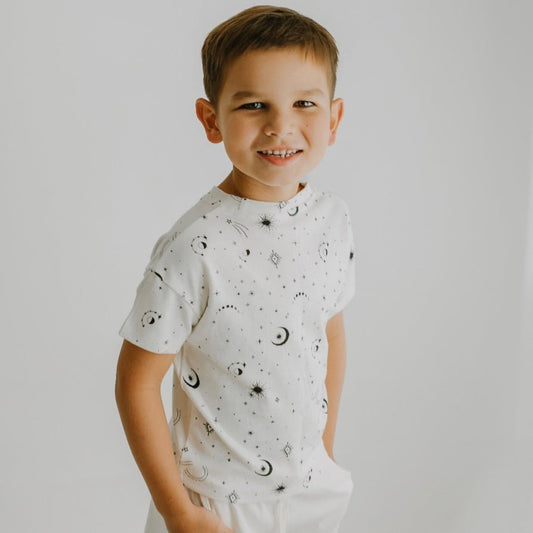 Organic Boxy Toddler Tee - Celestial