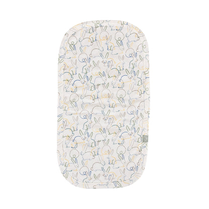 Organic Baby Burp Cloth - Bunnies