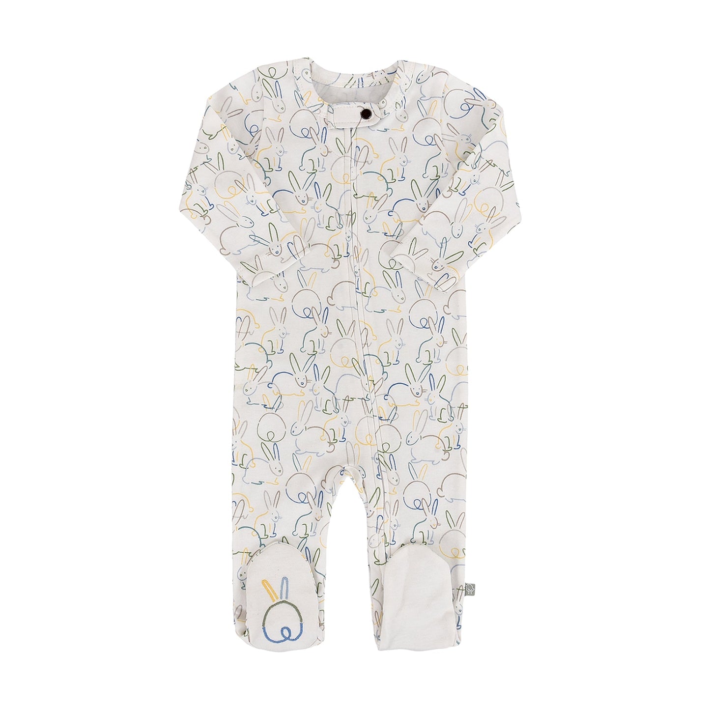 Organic Baby Footie - Bunnies