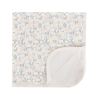 Organic Baby Blanket - Bunnies
