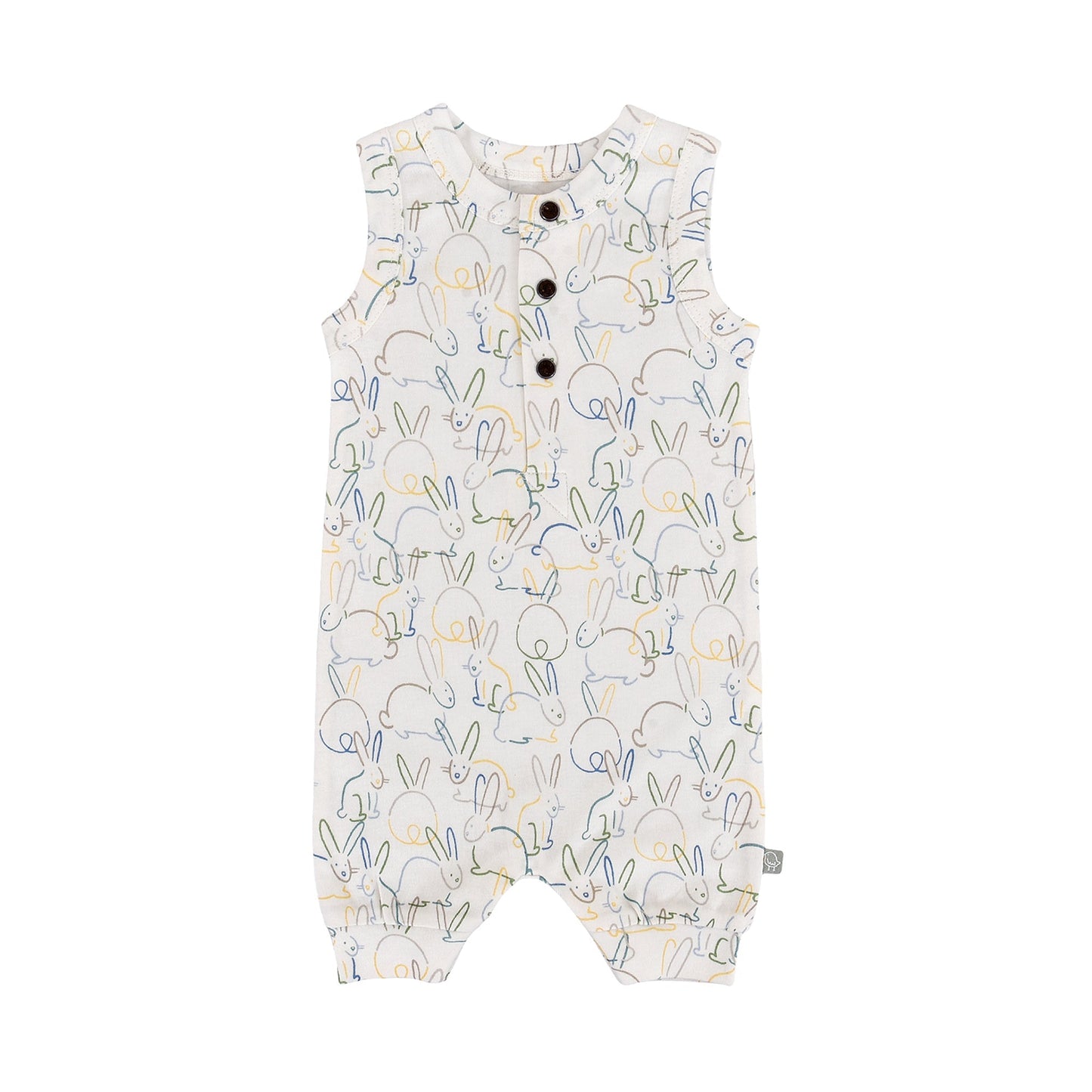 Organic Baby Tank Romper - Bunnies