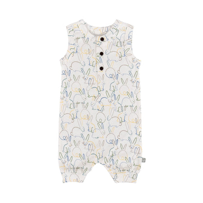 Organic Baby Tank Romper - Bunnies