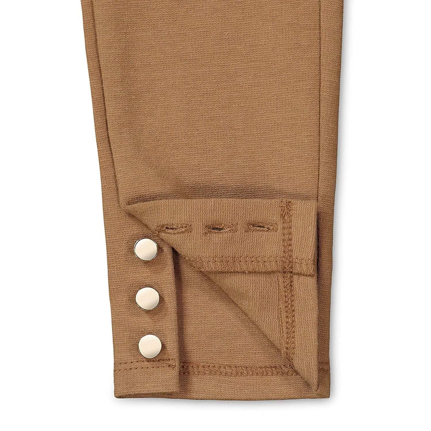 Baby Girl Button Cuff Ponte Pant