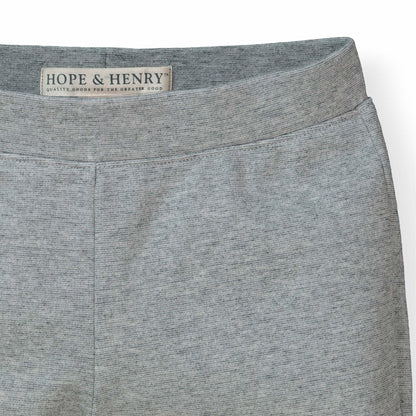 Girls Button Cuff Ponte Pant
