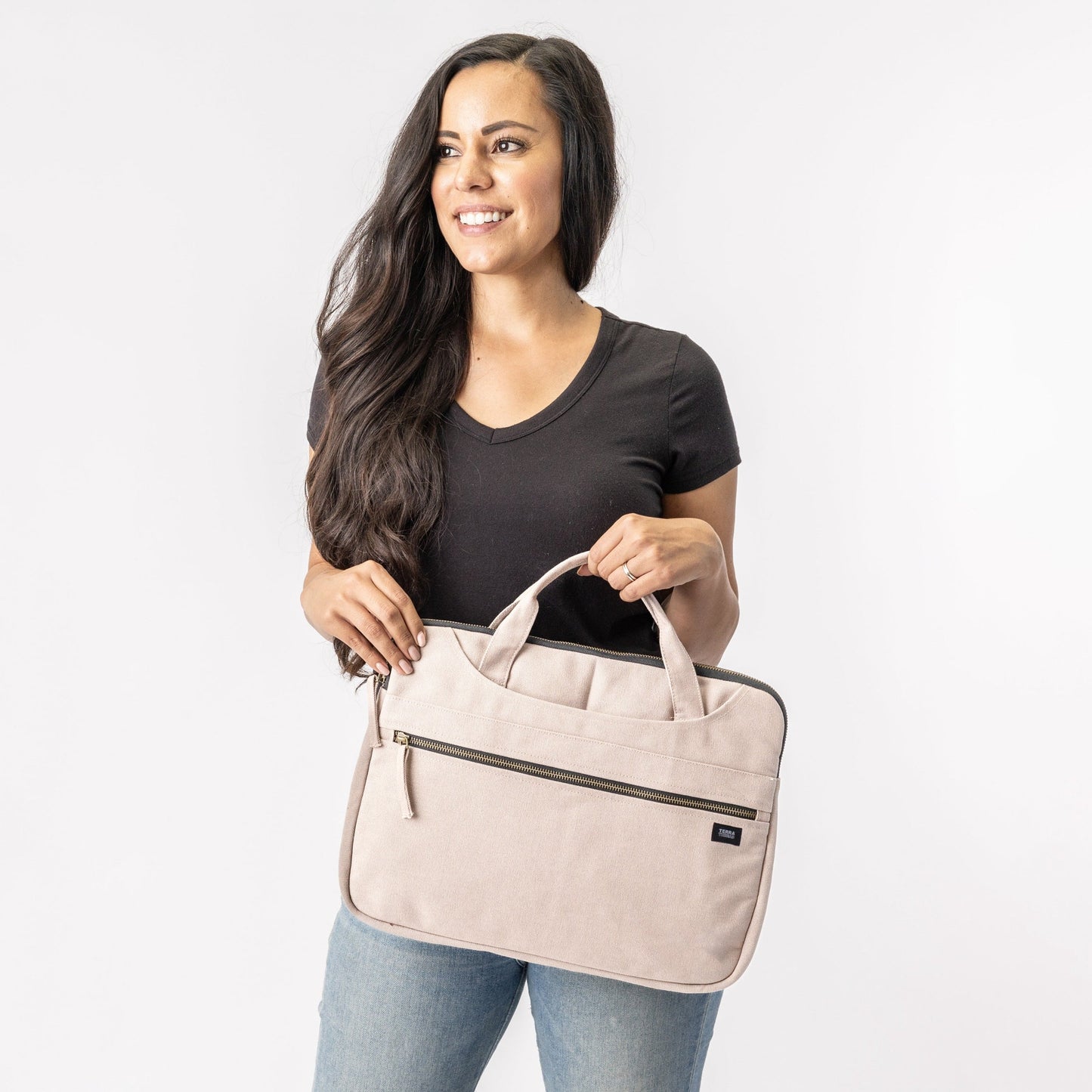 Organic Cotton Hasta Laptop Sleeve with Handles