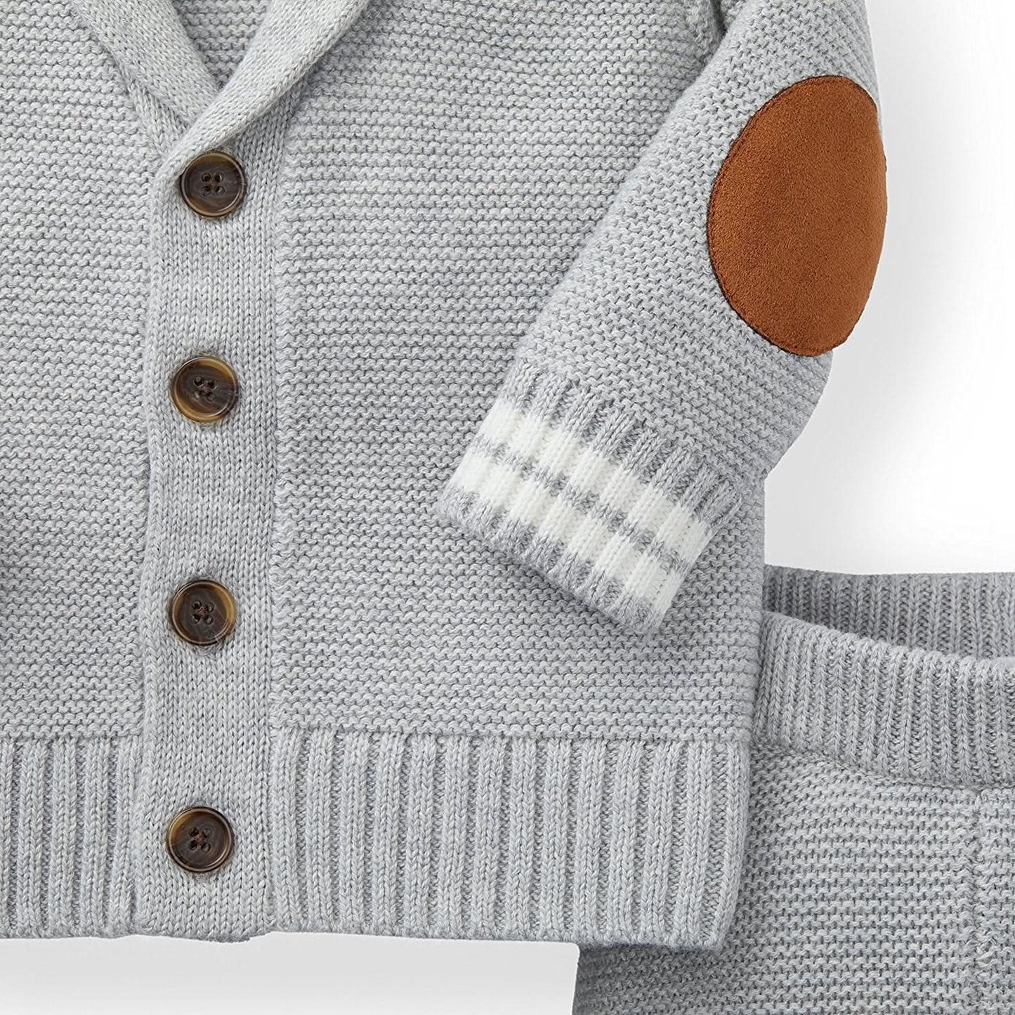 Baby Boy Cardigan and Sweater Legging Set