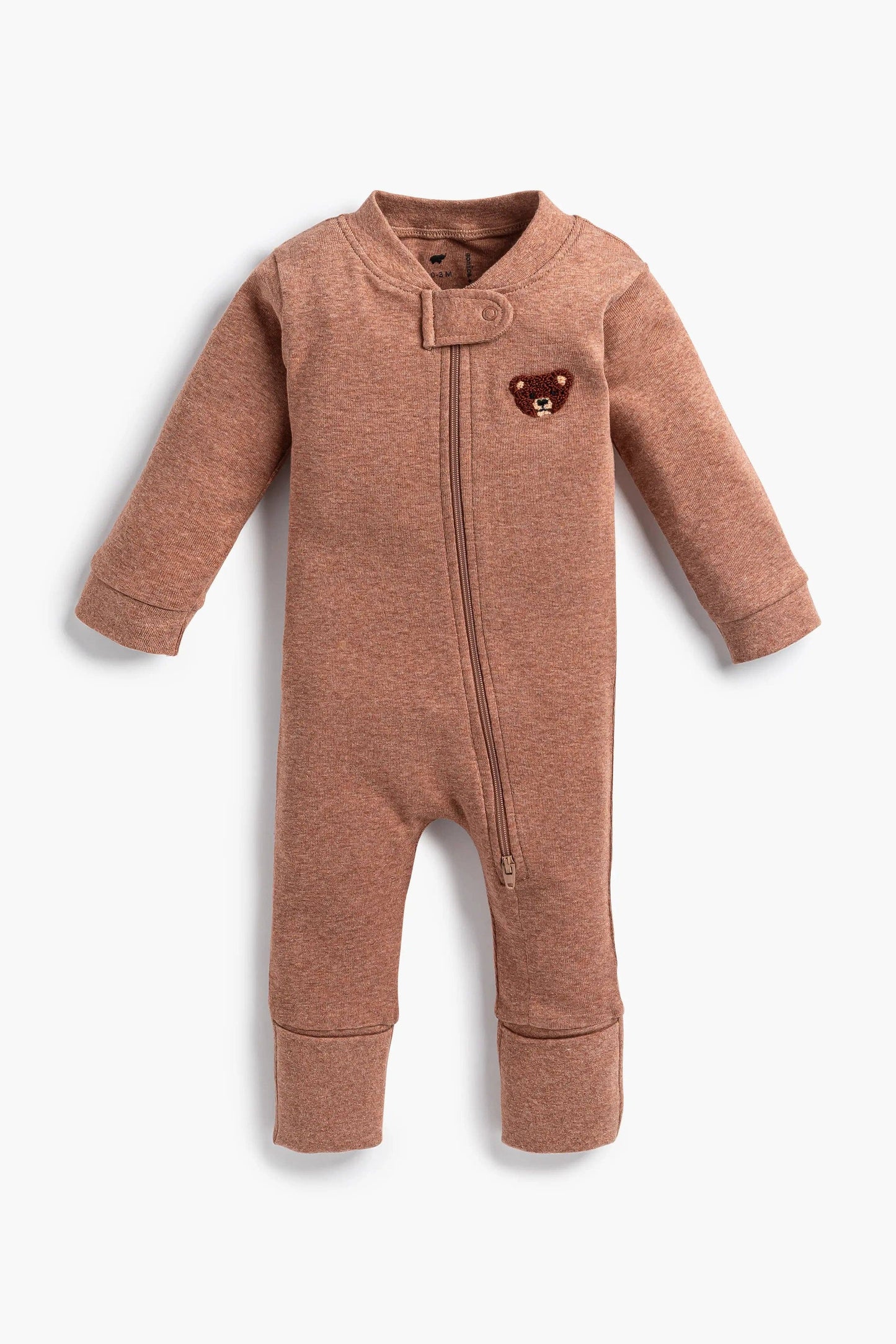 Organic Footless Baby Romper - Teddy Bears