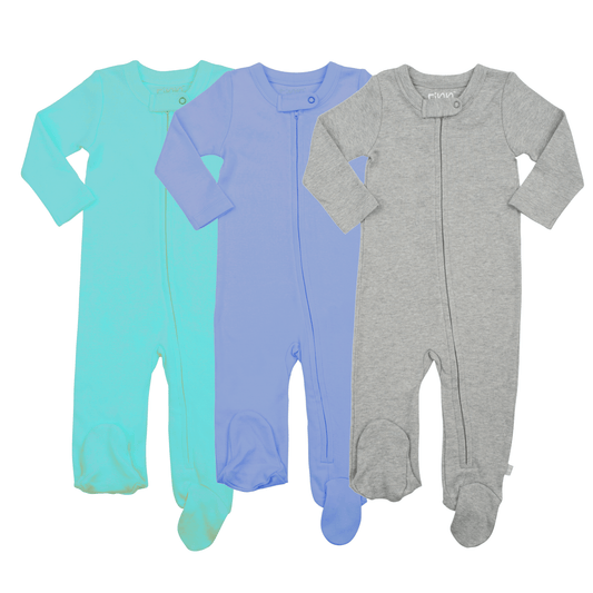 Organic Baby Footed Sleeper 3pc Set