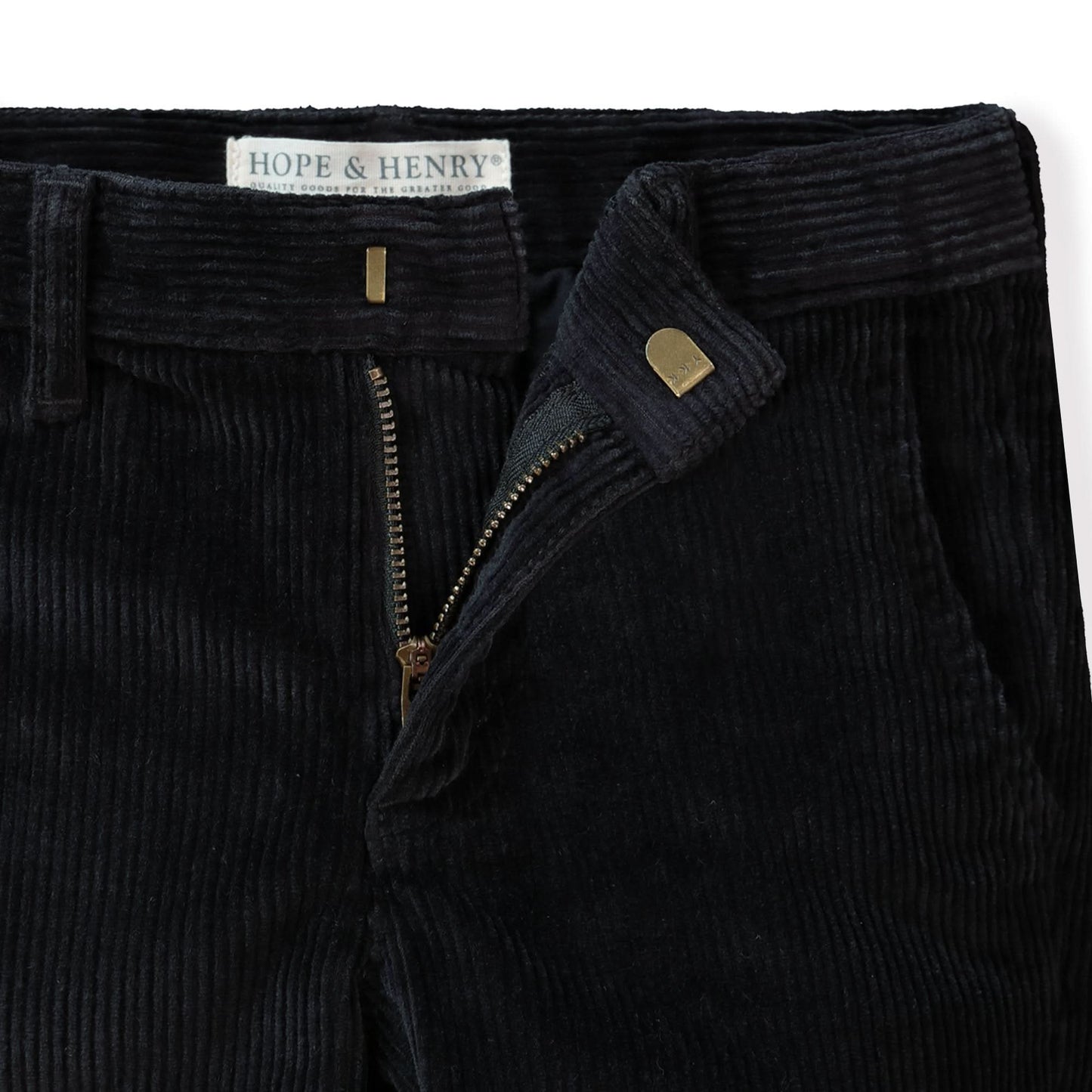 Boys Organic Corduroy Pant - Black