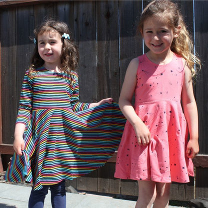 Organic Toddler Dress - Rainbow