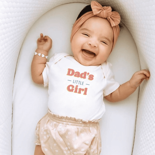 Organic Baby Graphic Bodysuit - Dad's Little Girl