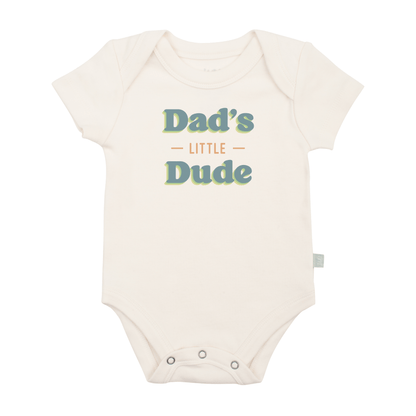 Organic Baby Graphic Bodysuit - Dads Little Dude